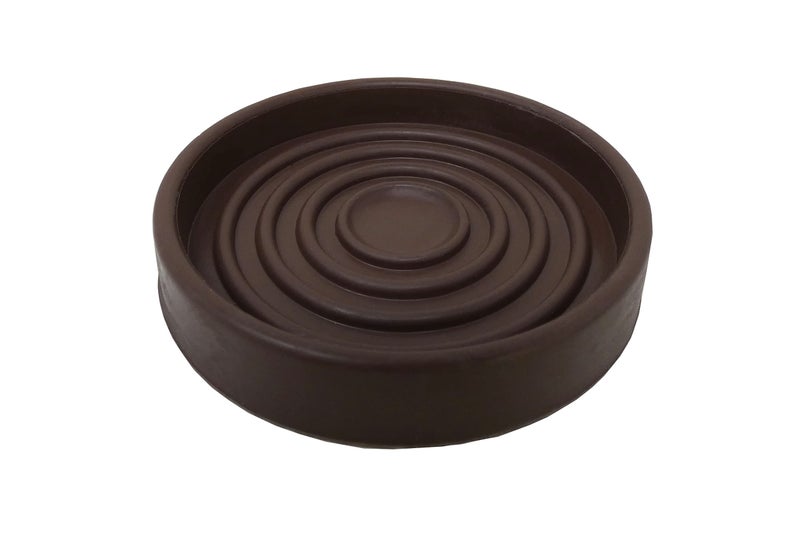 شيبرد هارد وير Shepherd Hardware 9067E 9067 مطاط دائري مقاس 3 بوصات، بني، قطعتان من أكواب الأثاث، عدد 2 - Image 1